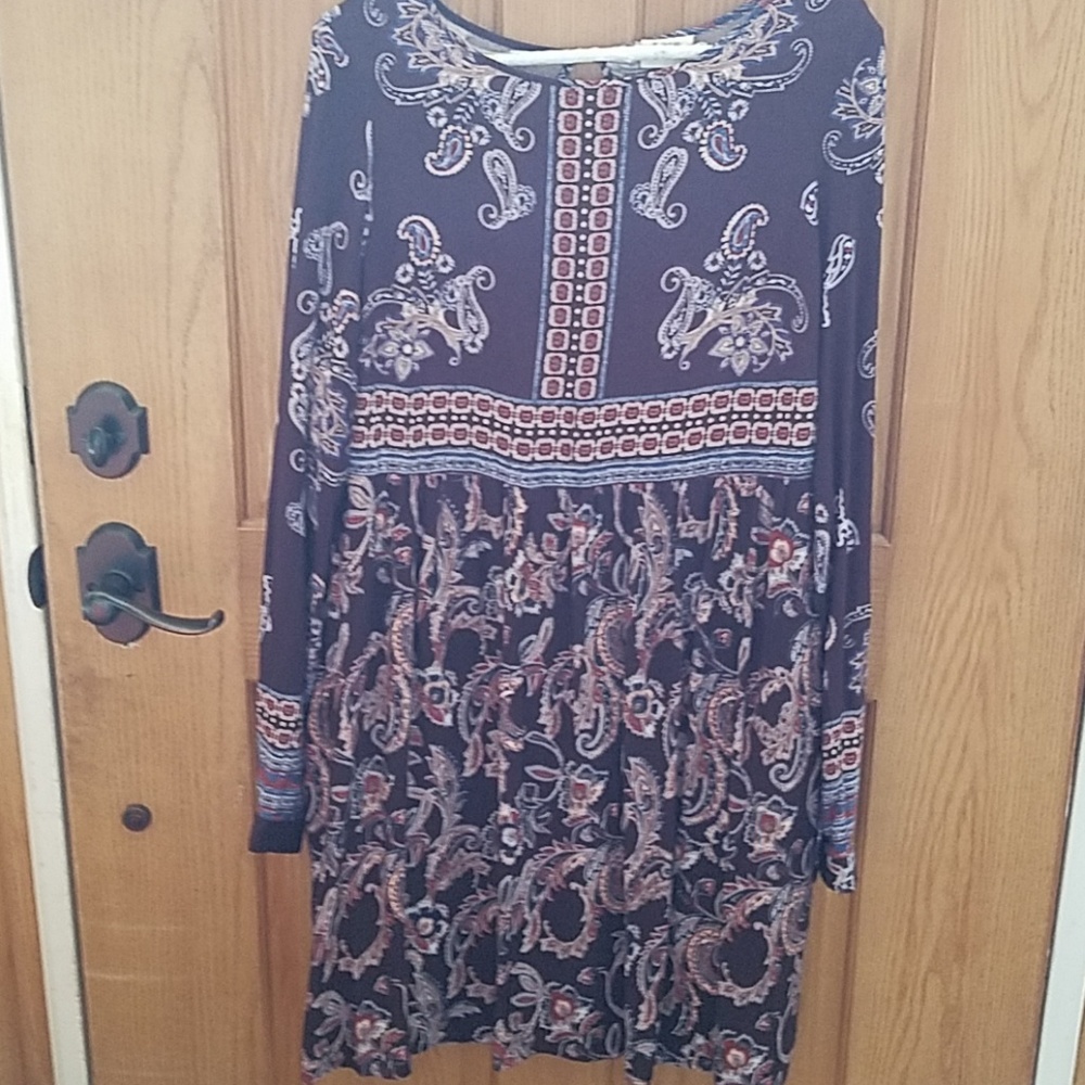 Knox rose paisley hippy dress med